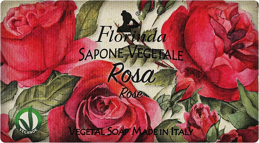 Мило натуральне "Троянда" - Florinda Sapone Vegetale Rose — фото N2