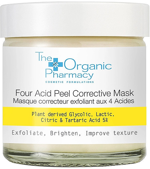 Корректирующая маска для лица с кислотами - The Organic Pharmacy Four Acid Peel Corrective Mask — фото N1