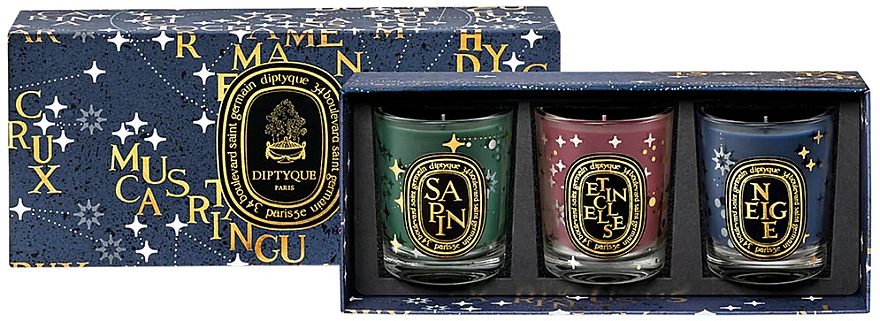 Набор - Diptyque Holiday Scented Candles Set (candle/3x70g) — фото N1