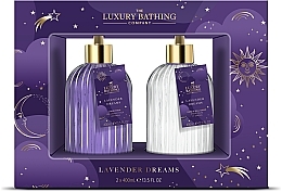 Духи, Парфюмерия, косметика Набор - Grace Cole The Luxury Bathing Lavender Dreams Heavenly Hands (h/wash/400 ml + h/nail/cr/400 ml)