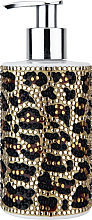 Парфумерія, косметика Рідке мило для рук - Vivian Grаy Leopard in Gold Soap Dispenser