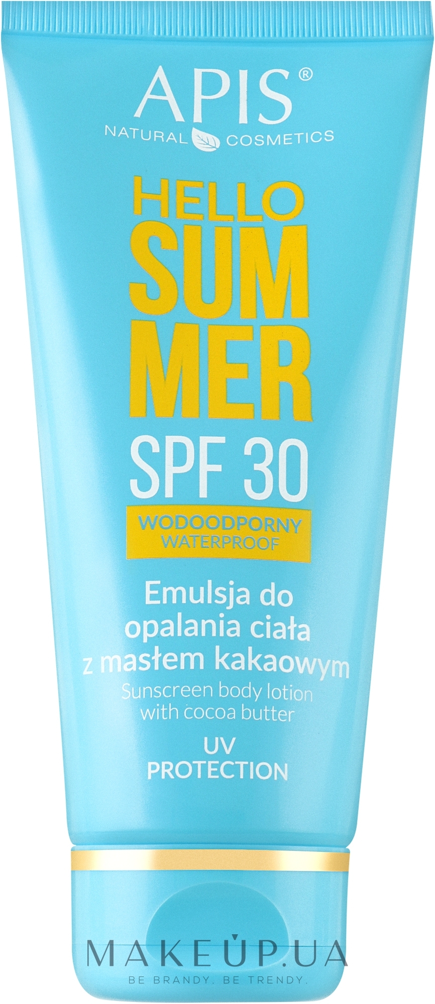 Лосьон для загара для тела с маслом какао SPF30 - APIS Hello Summer — фото 200ml