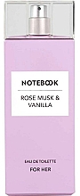 Notebook Fragrances Rose Musk & Vanilla - Туалетная вода — фото N1
