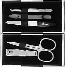 Маникюрный набор, 5 предметов, black/silver-matt - Erbe Solingen Magic Box — фото N2