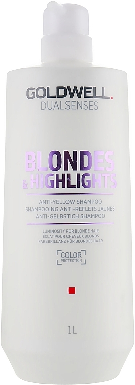 УЦЕНКА Шампунь против желтизны для осветленных волос - Goldwell Dualsenses Blondes&Highlights * — фото N3