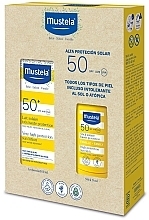 Парфумерія, косметика Набір - Mustela Bebe Sun Protection SPF50 (b/milk/100ml + stick/9ml)