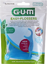 Зубна нитка з фторидом, 30 шт. - Sunstar Gum Easy Flossers Vitamin E — фото N1