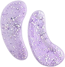 Гідрогелеві патчі під очі з блискітками - IDC Institute Glitter Hydrogel Eye Pad Purple — фото N2