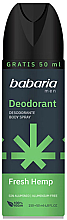 Парфумерія, косметика Чоловічий дезодорант-спрей з канабісом - Babaria Cannabis Deo Spray