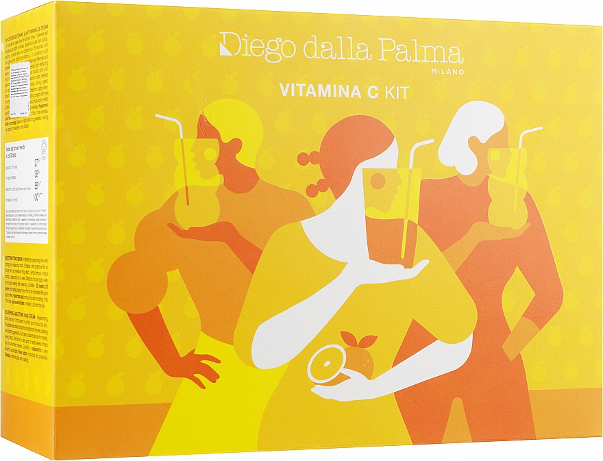 Набор - Diego Dalla Palma Vitamina C Kit (f/cr/50ml + f/ton/50ml + h/cr/30ml + bag) — фото N2