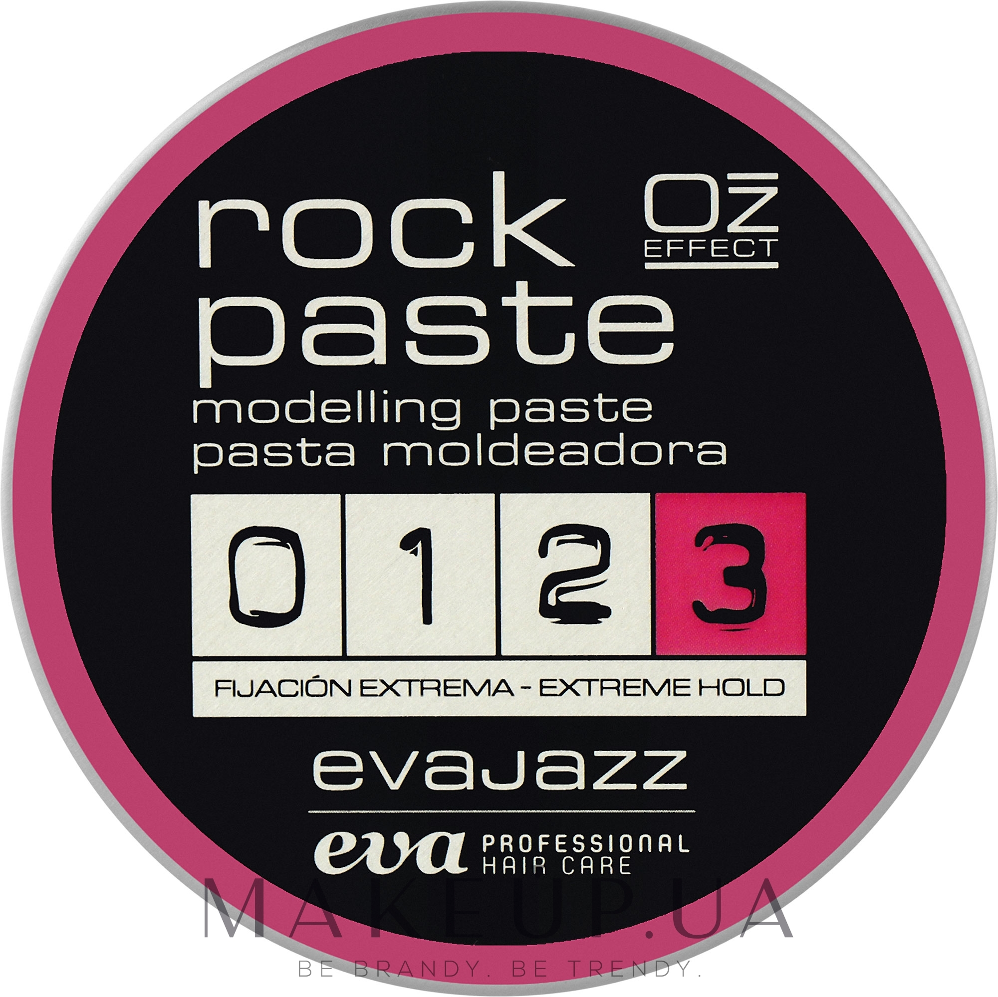 Паста з суперсильною фіксацією для волосся - Eva Professional Evajazz Rock Paste — фото 100ml