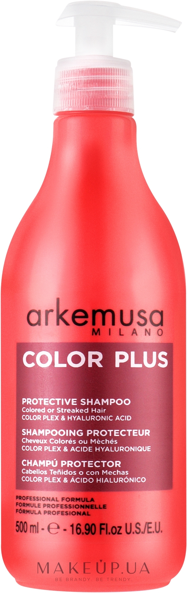 Шампунь "Защита цвета" для окрашенных волос - Arkemusa Color Plus Shampoo — фото 500ml