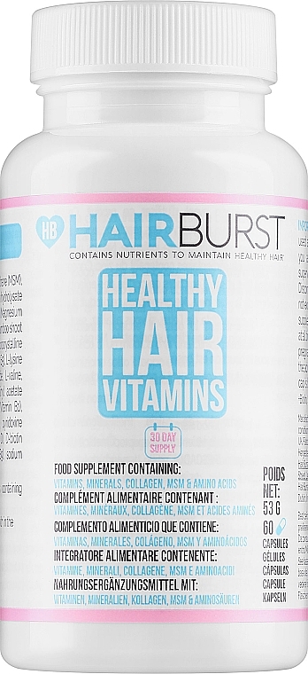 Витамины для роста и укрепления волос - Hairburst Healthy Hair Vitamins — фото N1