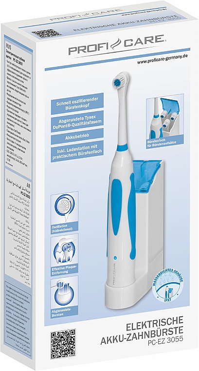 Електрична зубна щітка з насадками, PC-EZ 3055 - ProfiCare — фото N4