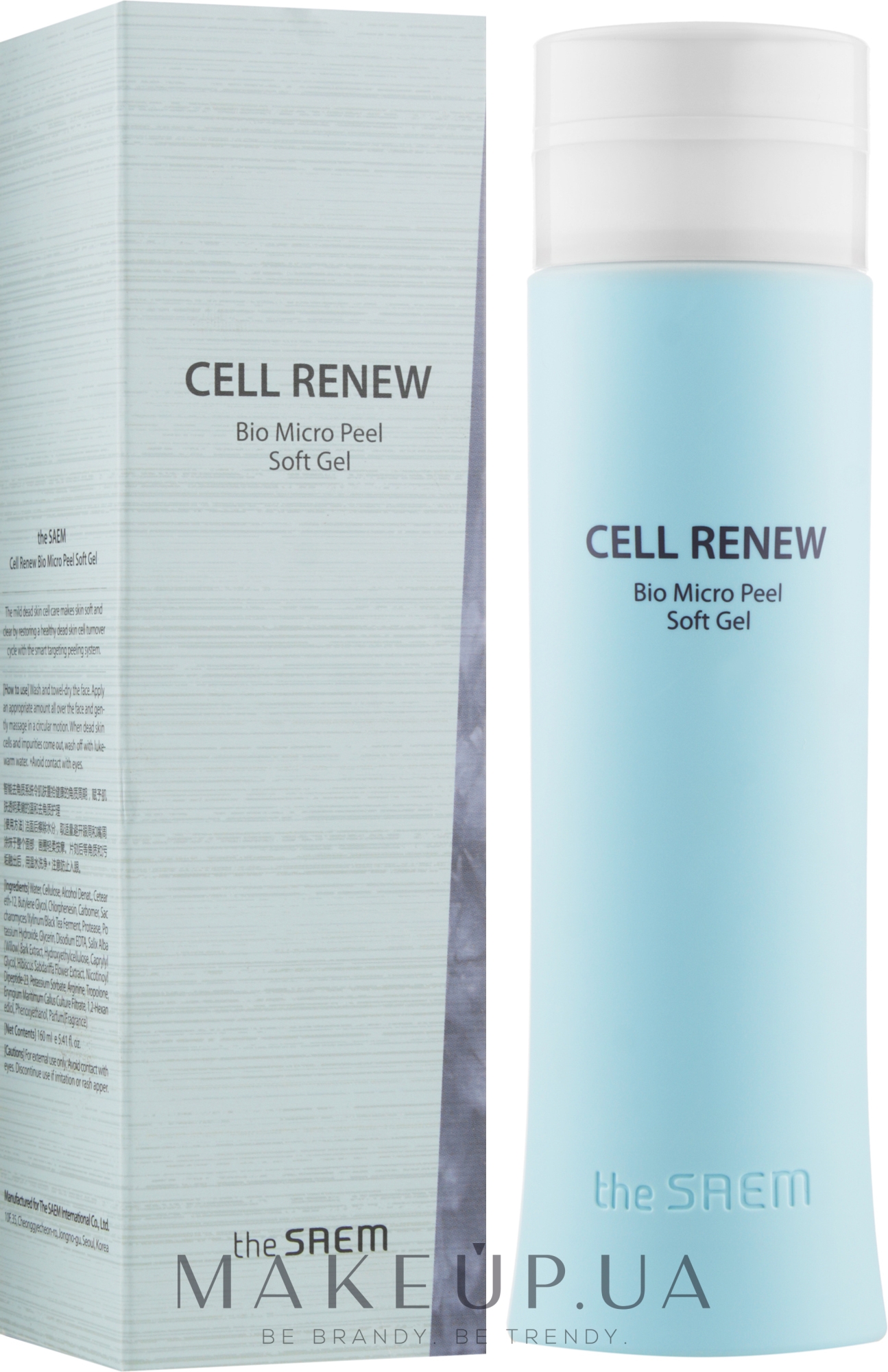 Мягкий пилинг-скатка для очищения кожи от мертвых клеток - The Saem Cell Renew Bio Micro Peel Soft Gel — фото 160ml