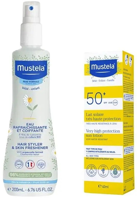 Набір - Mustela Bebe Enfant Set (b/lot/40ml + b/h/spray/200ml) — фото N1