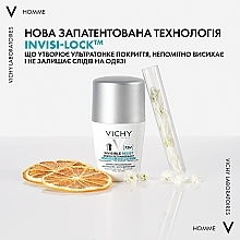 Шариковый дезодорант-антиперспирант 72 часа защиты от пота и запаха против желтых и белых пятен на одежде - Vichy Deo Invisible Resist 72H  — фото N4