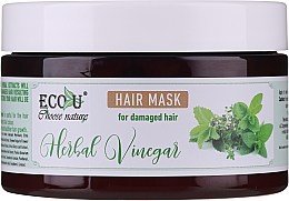 Маска для пошкодженого волосся - Eco U Hair Mask Herbal Vinegar For Damaged Hair — фото N2