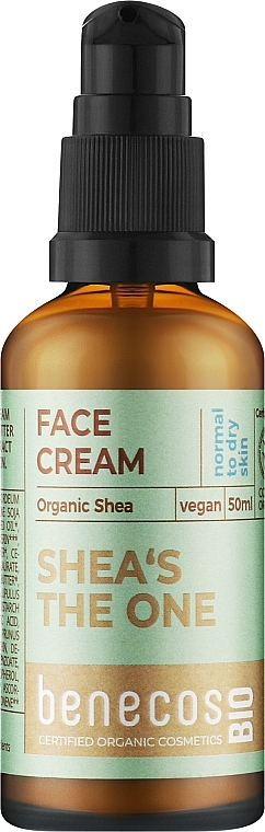 Крем для обличчя з маслом ши - Benecos Bio Organic Shea Face Cream — фото N1