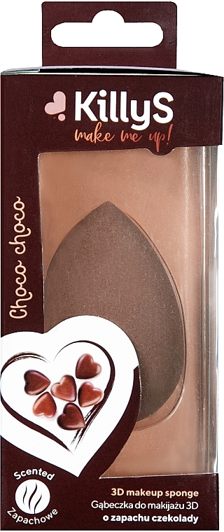Спонж для макіяжу з екстрактом шоколаду - Killys My Make Up 3D Choco Choco — фото N1
