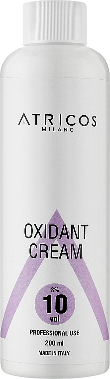 Оксидант-крем для фарбування та освітлення пасом - Atricos Oxidant Cream 10 Vol 3% — фото N2