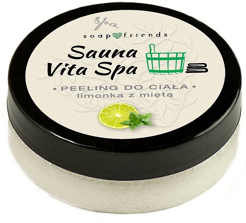 Сольовий скраб для тіла "Лайм і м'ята" - Soap&Friends Scrub — фото N1