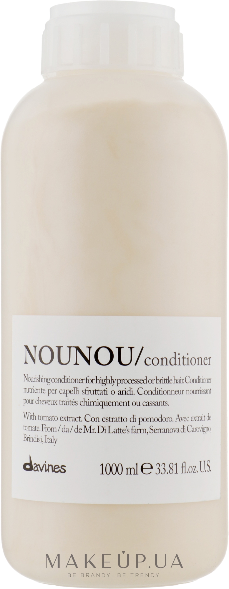 Поживний кондиціонер для ущільнення ламкого та пошкодженого волосся - Davines Nourishing Nounou Conditioner  — фото 1000ml