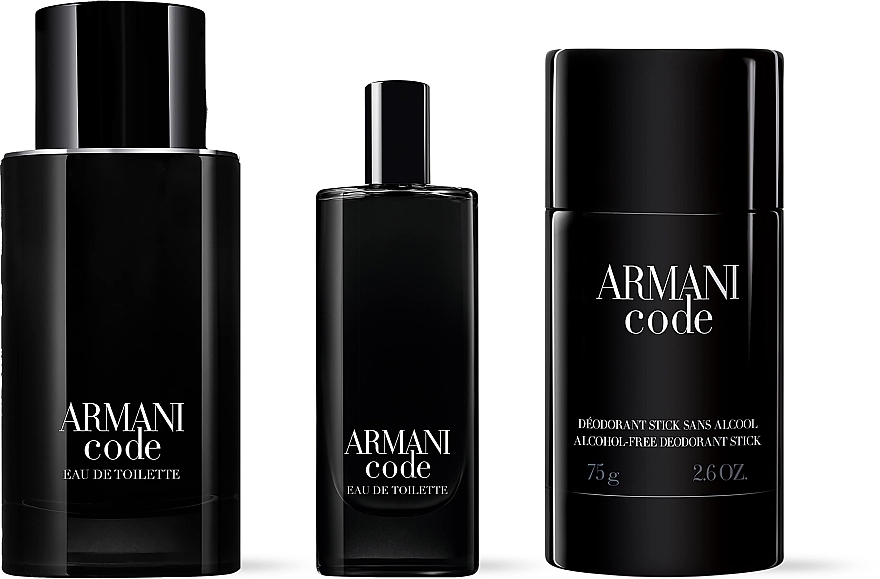 Giorgio Armani Armani Code - Набір (edt/75 ml + deo/75 g + edt/15 ml) — фото N5