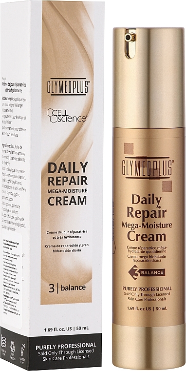 Крем для лица - GlyMed Daily Repair Mega-Moisture Cream 3 Balance — фото N2
