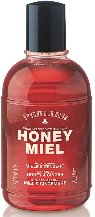 Гель-крем для душу "Мед та імбир" - Perlier Honey Miel Bath Cream Honey & Ginger — фото N1