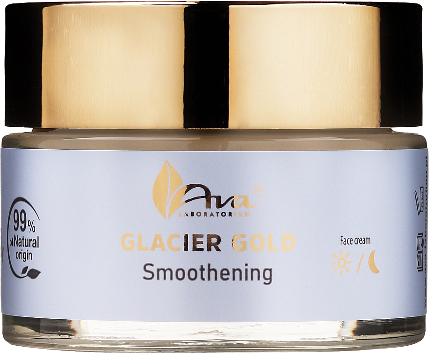Разглаживающий крем для лица - AVA Laboratorium Glacier Gold Smoothening Face Cream — фото N1