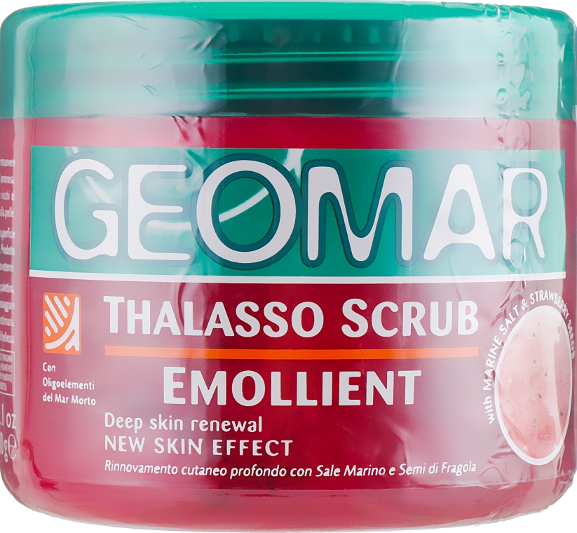Таласо-скраб для тіла "Морська сіль і полуниця" - Geomar Thalasso Scrub Emollient — фото N1