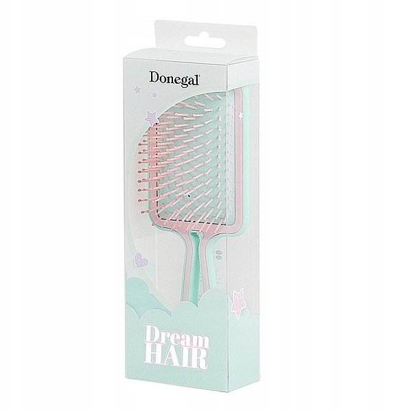 Щетка для волос, 1291, мятно-розовая - Donegal Dream Hair Brush — фото N2