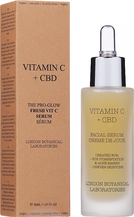 Сироватка для обличчя - London Botanical Laboratories Vitamin C + CBD Serum — фото N2