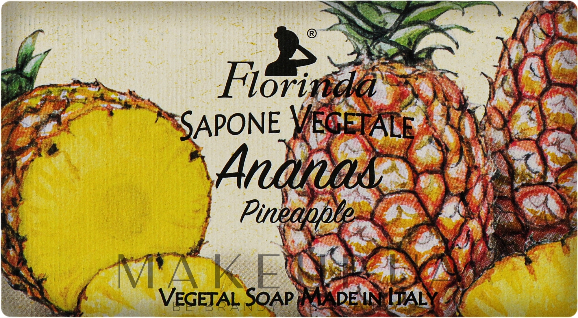 Мило натуральне "Ананас" - Florinda Sapone Vegetale Pineapple — фото 100g