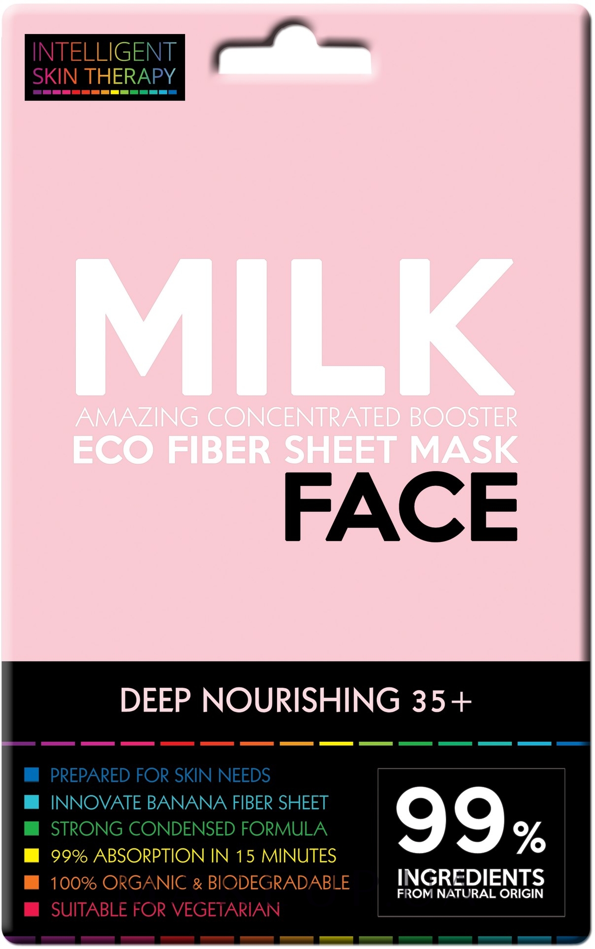 Маска с молоком и протеинами пшеницы - Beauty Face Intelligent Skin Therapy Mask — фото 25g
