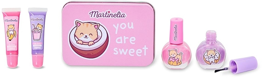 Набор - Martinelia Yummy Beauty Tin Case (n/polish/2x4ml + l/gloss/2x8ml + box) — фото N2