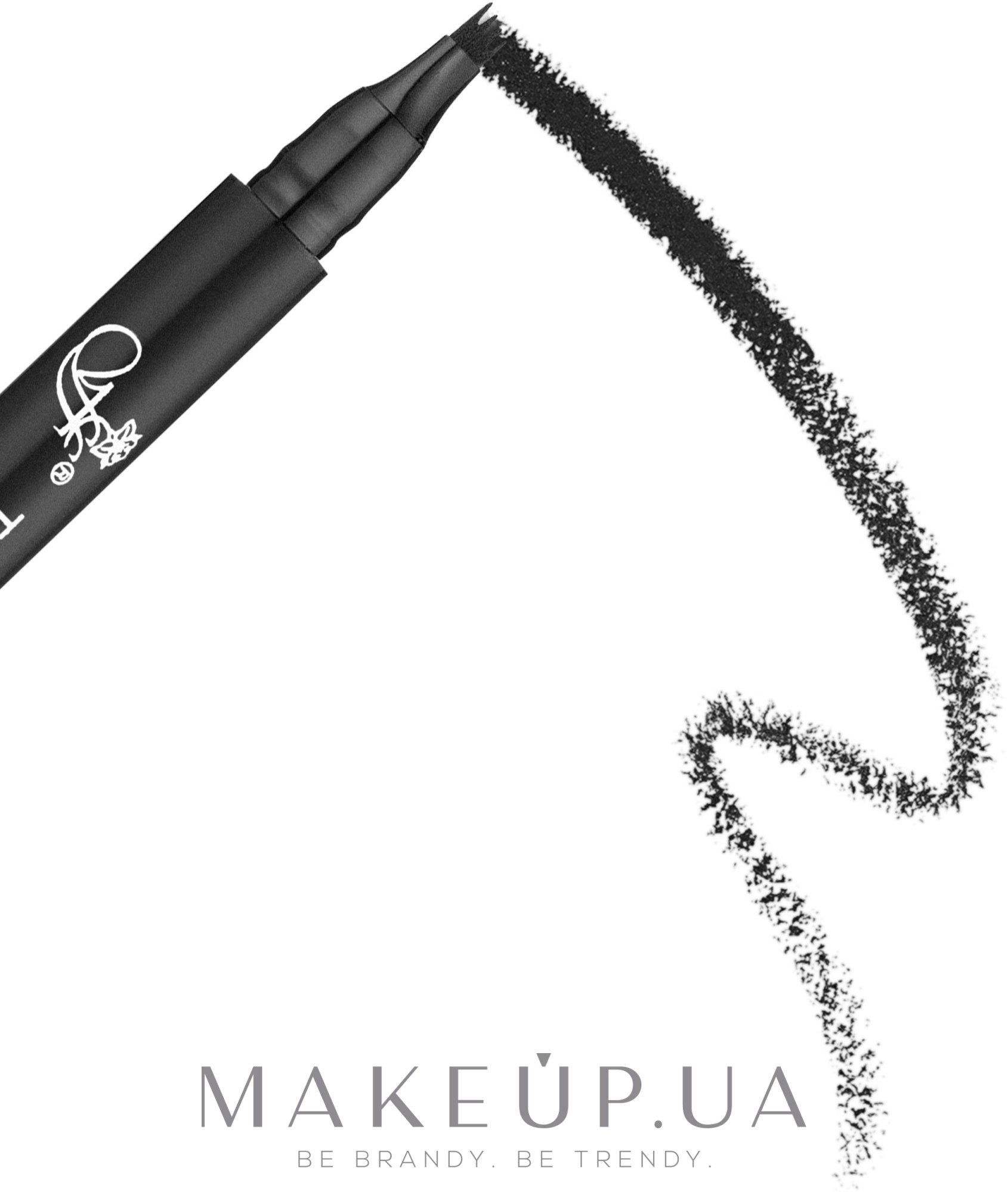 Маркер для брів з ефектом мікроблейдингу - FFleur Tatoo Brow Microblading Ink Pen — фото Black