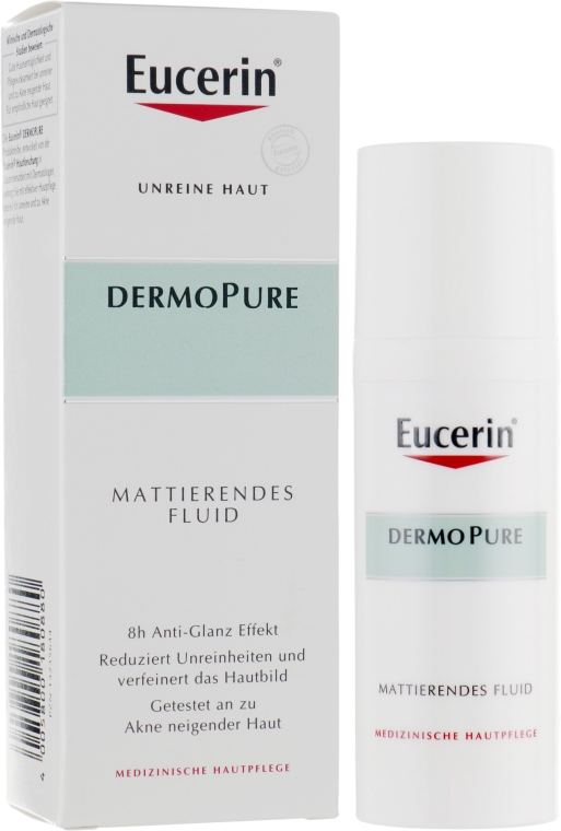 Флюид матирующий для проблемной кожи - Eucerin DermoPure Mattifying Fluid — фото N1