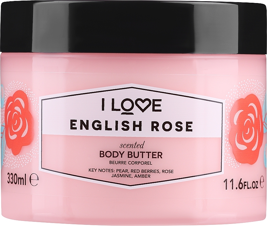 Масло для тела "Английская роза" - I Love English Rose Body Butter — фото N3