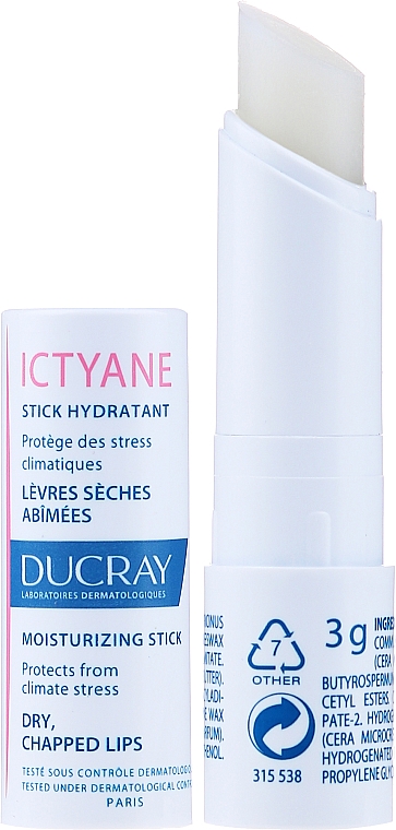 Бальзам-стик для губ - Ducray Ictyane Stick Hydratant — фото N1