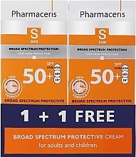 Набір - Pharmaceris S Broad Spectrum Protective Cream SPF50+ (f/cr/2x50ml) — фото N2