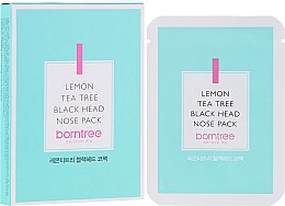 Парфумерія, косметика Очищувальні смужки проти чорних цяток - Borntree Lemon Teatree Black Head Nose Pack