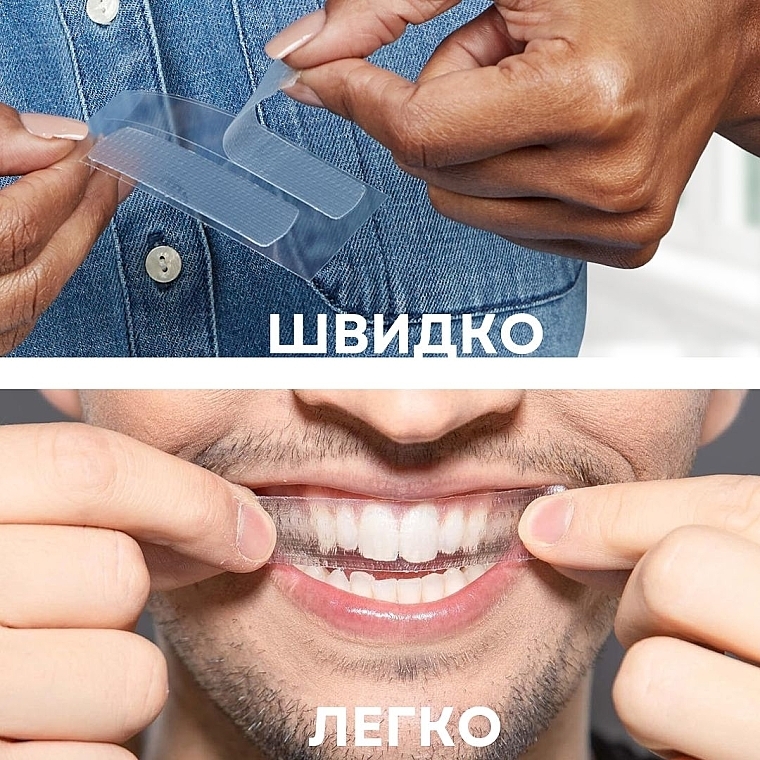 Отбеливающие полоски на 14 процедур со вкусом мяты - Aimed Teeth Whitening Strips — фото N8