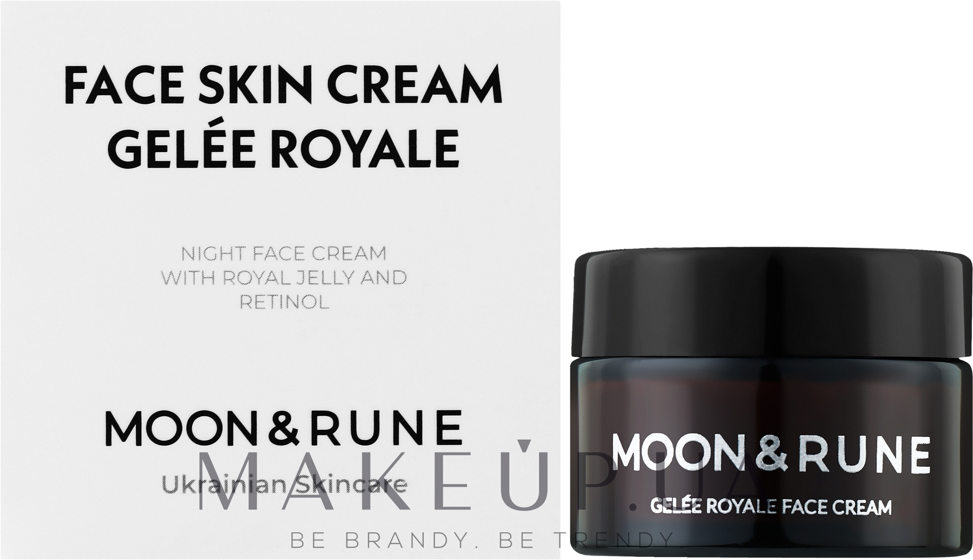 Нічний крем для обличчя з маточним молочком - Moon&Rune Gelee Royale Face Cream — фото 30ml
