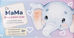 Мыло туалетное детское для чувствительной кожи "Ромашка" - Мыловаренные традиции Dr.Mama Baby Cream Soap — фото N1