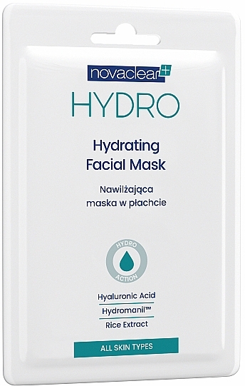 Зволожувальна маска для обличчя - NovaClear Hydro Facial Mask — фото N3
