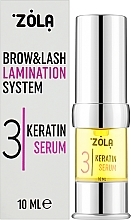 Суміш для ламінування вій та брів "03 Keratin Serum" - Zola Brow&Lash Lamination System — фото N2