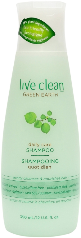 Шампунь деликатная защита волос - Live Clean Green Earth Moisturizing Shampoo 