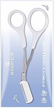 Парфумерія, косметика Ножиці для брів - Essence Eyebrow Scissors & Comb